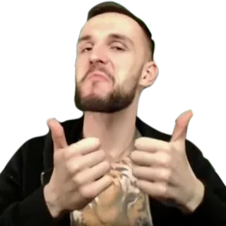 👍 pouce levé, approbation, positif, homme, geste, j'aime telegram sticker