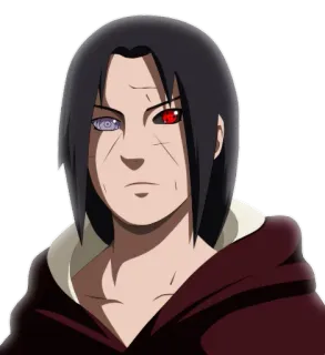 🙁 Itachi Uchiha Naruto 动漫, 宇智波, 写轮眼, 万花筒写轮眼 telegram sticker