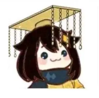 👑 Anime, Kawaii, Niedlich, Chibi, Illustration, Charakter telegram sticker