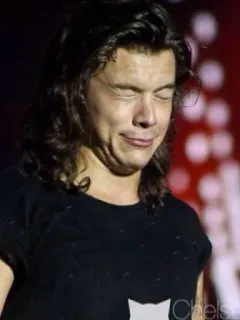 😖 Harry Styles Harry Styles, singer, celebrity, musician, funny face telegram sticker