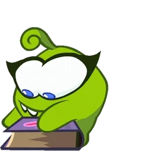 📚 Om Nom Cut the Rope อม นอม, Cut the Rope, การ์ตูน, สัตว์ประหลาด, เกม, น่ารัก whatsapp sticker
