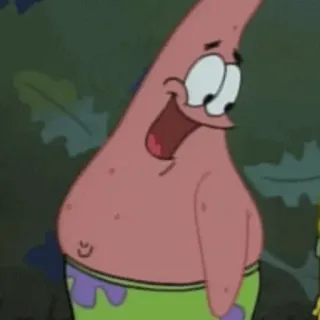 🍦 Patrick Star SpongeBob SquarePants patrick, étoile, dessin animé, bob l'éponge, drôle telegram sticker
