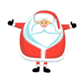 😌 Santa Claus Santa, Christmas, Holiday, Festive, Cartoon telegram sticker