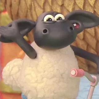 🍄 Shaun the Sheep Shaun das Schaf, Cartoon, Schaf, Tier, Kinderserie telegram sticker