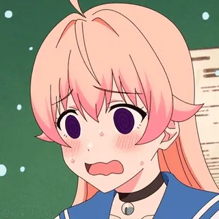 😨 @Fix_fax anime, chocada, suando, menina, fofa telegram sticker
