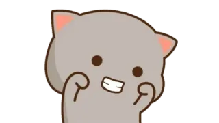🍩 cat, cute, animal, kitten, cartoon, happy telegram sticker