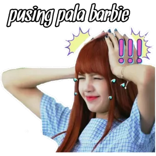 🐫 pusing pala barbie Meme, Expressie, Grappig, Vrouw, Uitroep telegram sticker