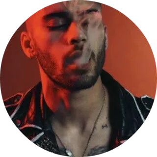 🚬 man, smoking, person, portrait, singer, male telegram sticker