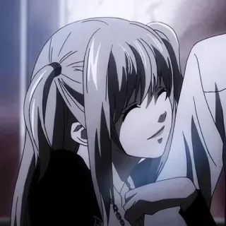 🧦 Misa Amane Death Note Anime, Manga, Mädchen, lächelnd, Death Note, Misa telegram sticker