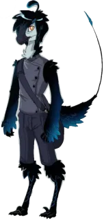 👾 anthro, avian, furry, character, art, digital art whatsapp sticker