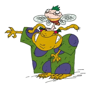 😌 Reptar Rugrats reptar, rugrats, dibujos animados, monstruo whatsapp sticker