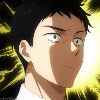 🎏 Anime, Visage, Sérieux, Expression, Homme telegram sticker