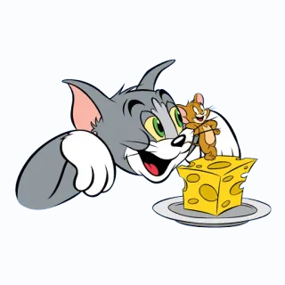🧀 Tom and Jerry 만화, 쥐, 고양이, 치즈 telegram sticker