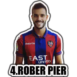 ⚽ Rober Pier 4.ROBER PIER futebol, futebol, esportes, jogador, Levante, atleta telegram sticker
