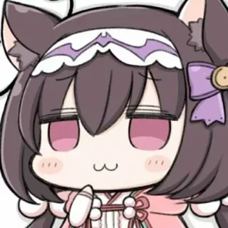 🙈 Chibi, Kocica, Anime, Słodkie, Kawaii, Manga telegram sticker
