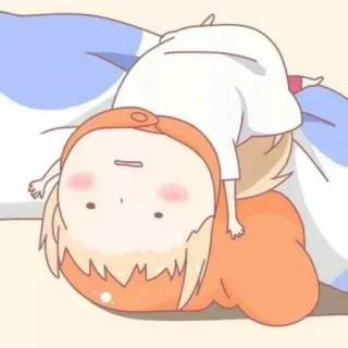 🧇 Anime, Carino, Assonnato, Cartone animato, Rilassato, Personaggio telegram sticker