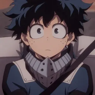 🥺 Izuku Midoriya My Hero Academia anime, My Hero Academia, Izuku Midoriya, character, fan art telegram sticker