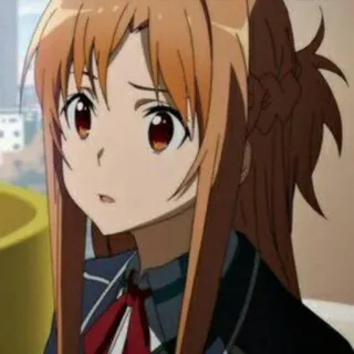 ✨ Asuna Sword Art Online 애니메이션, 캐릭터, 소녀, 소드 아트 온라인, 아스나, 애니메이션 telegram sticker