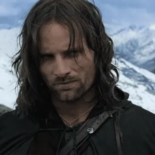 💍 Aragorn Lord of the Rings aragorn, o senhor dos anéis, viggo mortensen, personagem de filme, fantasia, terra média whatsapp sticker