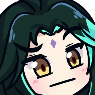 🙈 Xiao Genshin Impact อนิเมะ, ตัวละคร, วิดีโอเกม, เก็นชิน อิมแพ็กต์, เสี่ยว telegram sticker