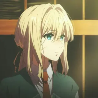 ✨ Violet Evergarden Anime, Personaggio, Violet Evergarden, Animazione, Cartone animato telegram sticker