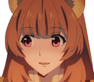 😰 Raphtalia The Rising of the Shield Hero Anime, Raphtalia, The Rising of the Shield Hero, Tanuki, Carino telegram sticker