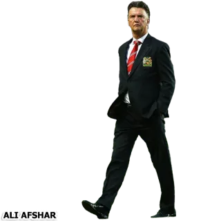 ⚽ ALI AFSHAR pria, setelan jas, berjalan, pakaian formal telegram sticker