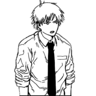 😐 Denji Chainsaw Man Denji, Chainsaw Man, Anime, Manga, Charakter, Illustration whatsapp sticker