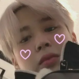 ☺ person, selfie, hearts, k-pop, idol telegram sticker