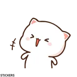 😹 แมว, น่ารัก, สติกเกอร์, การ์ตูน, มีความสุข, ร่าเริง telegram sticker