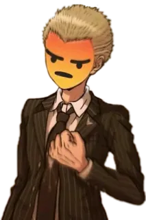 😡 Emoji, En colère, Agacé, Homme, Costume telegram sticker