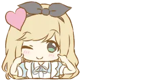 😉 Anime, Kawaii, Desenho animado, Fofo whatsapp sticker