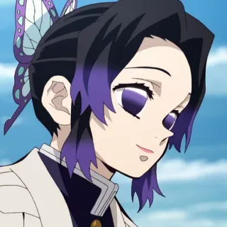 🦋 Shinobu Kocho Demon Slayer Аниме, Клинок, рассекающий демонов, Шинобу Кочо, Бабочка, Персонаж, Женский telegram sticker