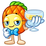 Pineapple whatsapp stickers