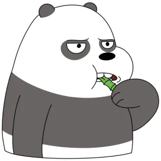 🎋 Panda We Bare Bears Kartun, Beruang, Panda, We Bare Bears, Lucu, Binatang, Animasi telegram sticker
