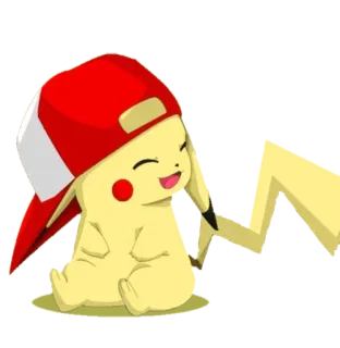 😎 Pikachu Pikachu, Pokémon, Personaje de dibujos animados, Anime, Sombrero, Lindo whatsapp sticker