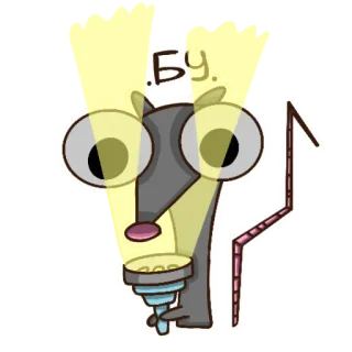 👻 БУ ratto, cartone animato, carino, torcia, animale telegram sticker