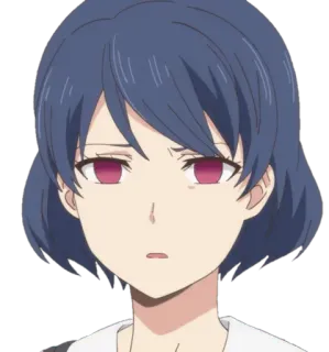 😒 Anime, Meisje, Personage, Expressie, Cartoon, Portret telegram sticker