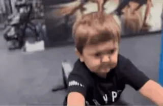😵 kind, baby, oefening, sportschool, fitness, schattig telegram sticker