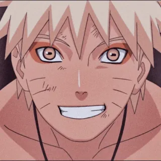 💛 Naruto Наруто, аниме, манга, ниндзя, персонаж, мультфильм, улыбающийся telegram sticker