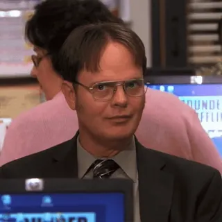 🤫 Dwight Schrute The Office dwight schrute, the office, tv show, character, comedy whatsapp sticker