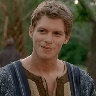 📰 Klaus Mikaelson The Originals sourire narquois, série tv, the originals, klaus mikaelson, vampire, hybride, joseph morgan telegram sticker
