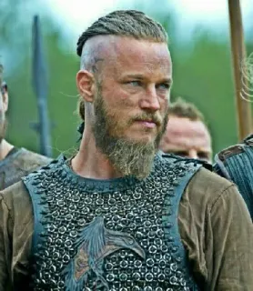 🩸 Ragnar Lothbrok Vikings ヴァイキング, ラグナル・ロズブローク, 海外ドラマ, 戦士, 歴史, 男性 telegram sticker