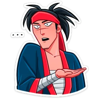 🤔 ... orang, pria, pertanyaan, bingung, angkat bahu, kartun, karakter, ekspresi telegram sticker