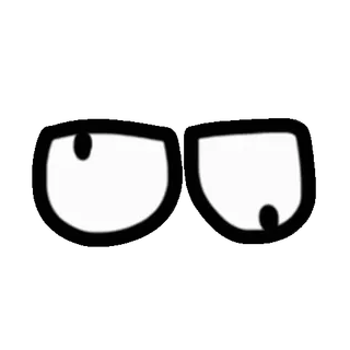 ⭐ augen, cartoon, ausdruck, starren whatsapp sticker