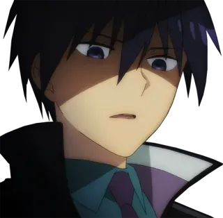 👿 Anime, Manga, Postać, Poważny, Mroczny, Wyraz telegram sticker