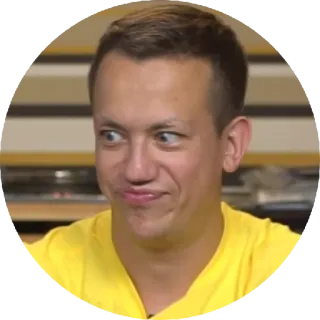 😳 人物, 男人, 滑稽表情, 表情包, 表情, 肖像 telegram sticker