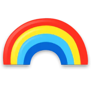 🌈 tęcza, kolorowy, niebo, pogoda, łuk, symbol telegram sticker