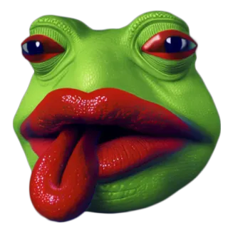 😛 frog, meme, funny, animal, lips, tongue telegram sticker