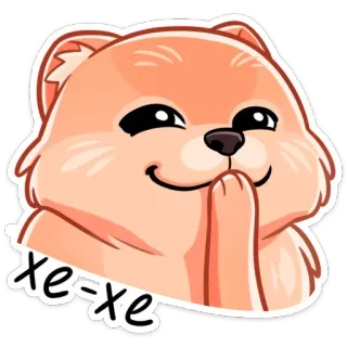 😃 хе-хе dễ thương, động vật, hoạt hình, chó, meme telegram sticker